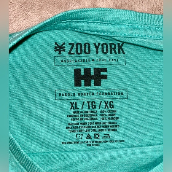 Zoo York Women’s Teal Green Unbreakable True East T Shirt Size XL - Picture 2 of 3